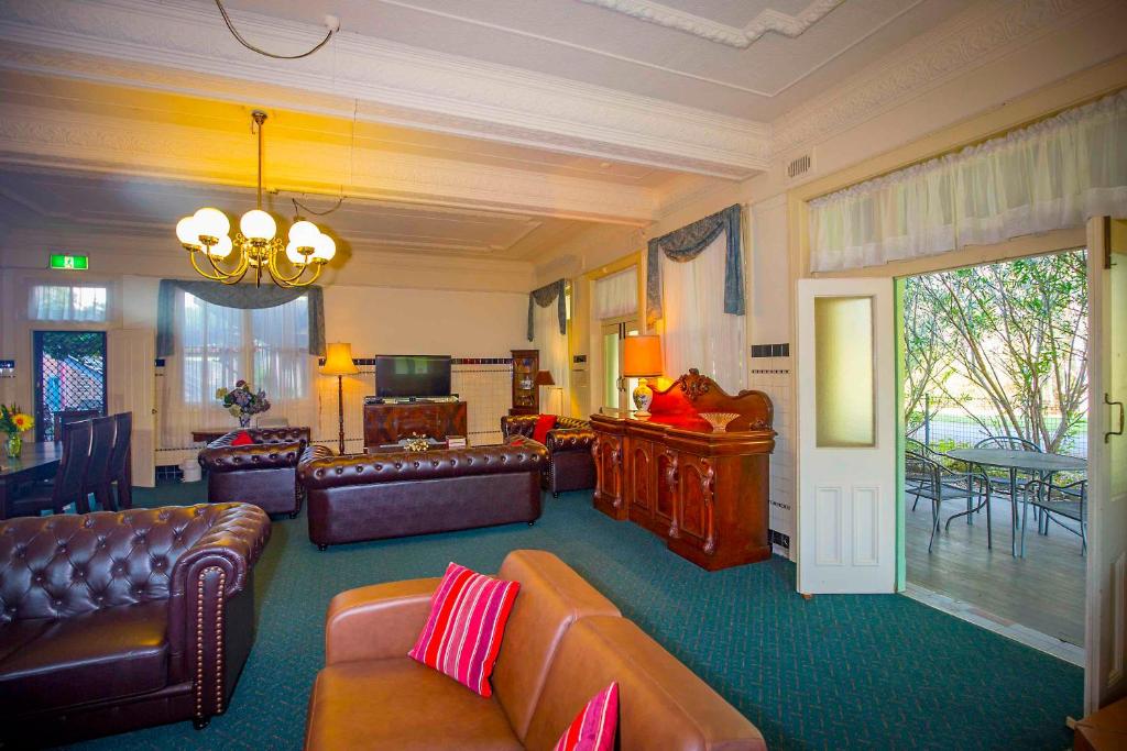 Living room with verandah access
